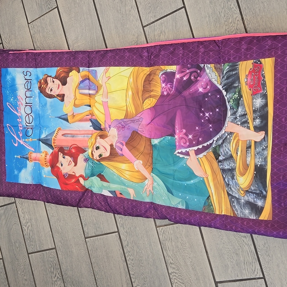 Disney Princess Sleeping‎ Bag Ariel Belle Rapunzel Girls Dreamers